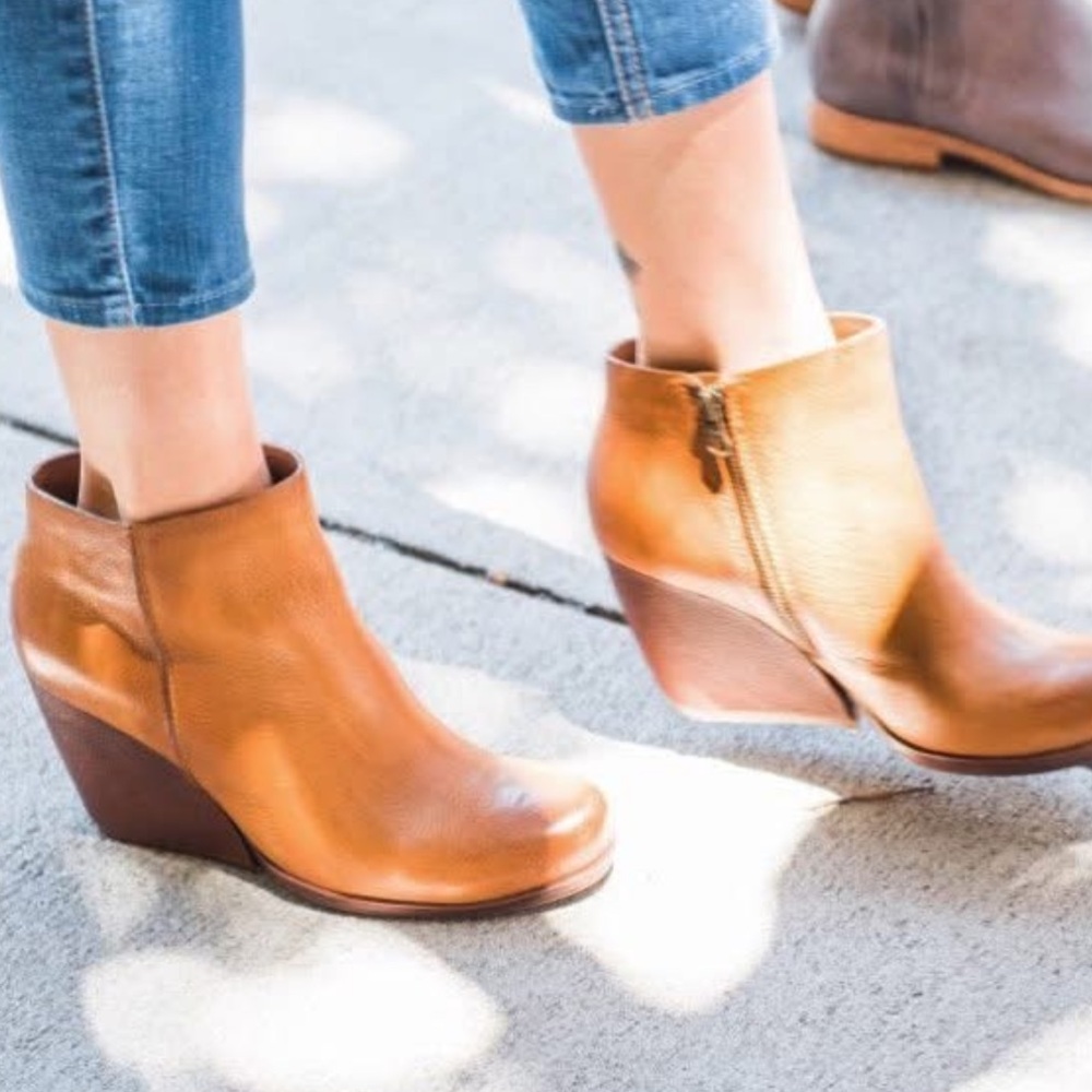 Kork-Ease Tan Ankle Boots